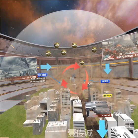 VR雾霾模拟,VR自然灾害,VR雾霾科普