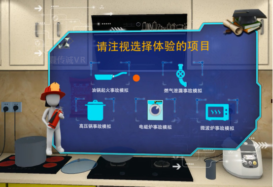 （广州壹传诚VR厨房应急模拟五大模块）