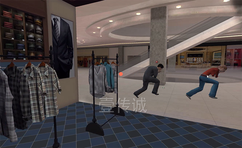 VR商场火灾逃生体验