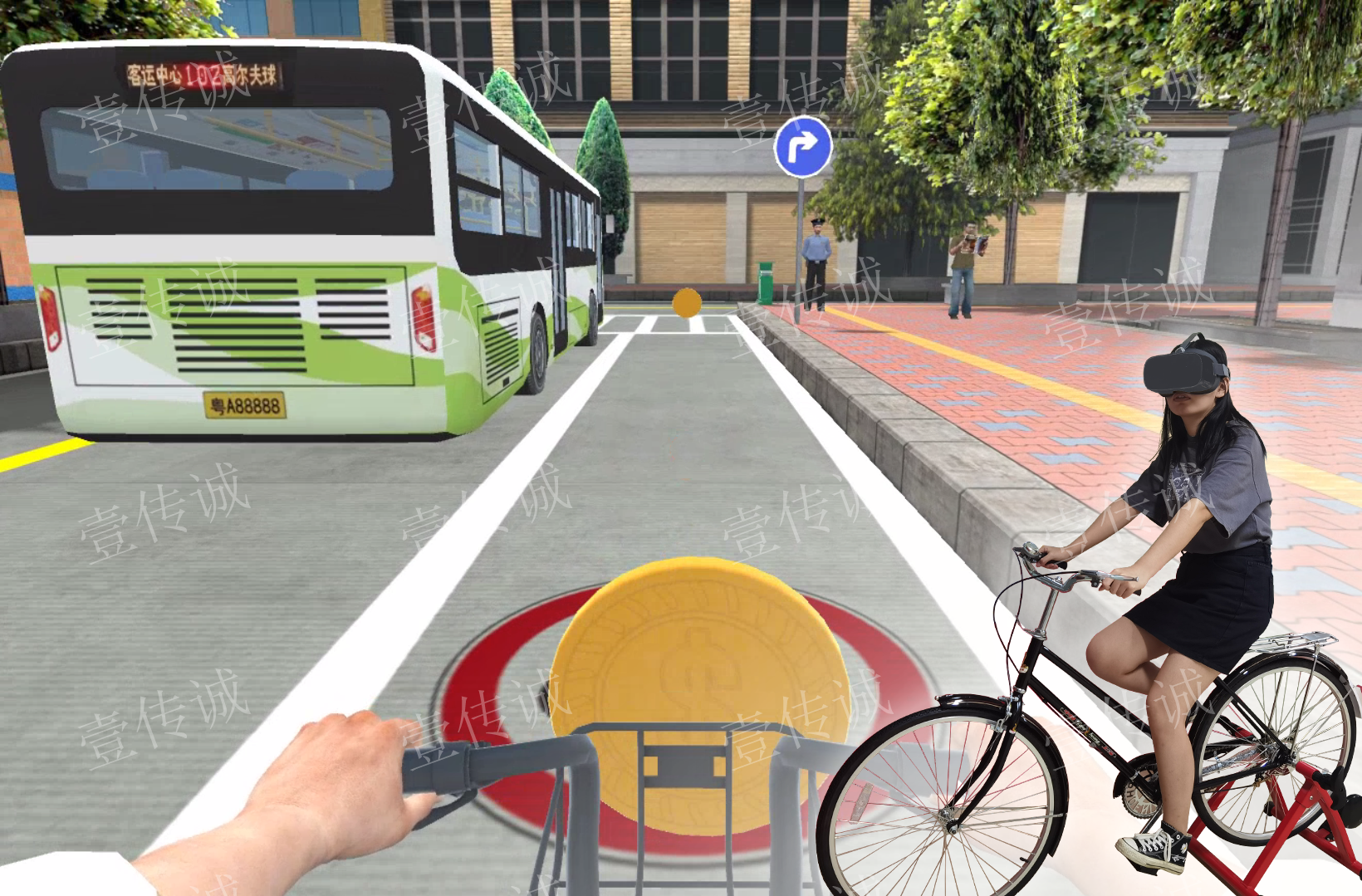VR骑行,VR自行车骑行,VR道路安全